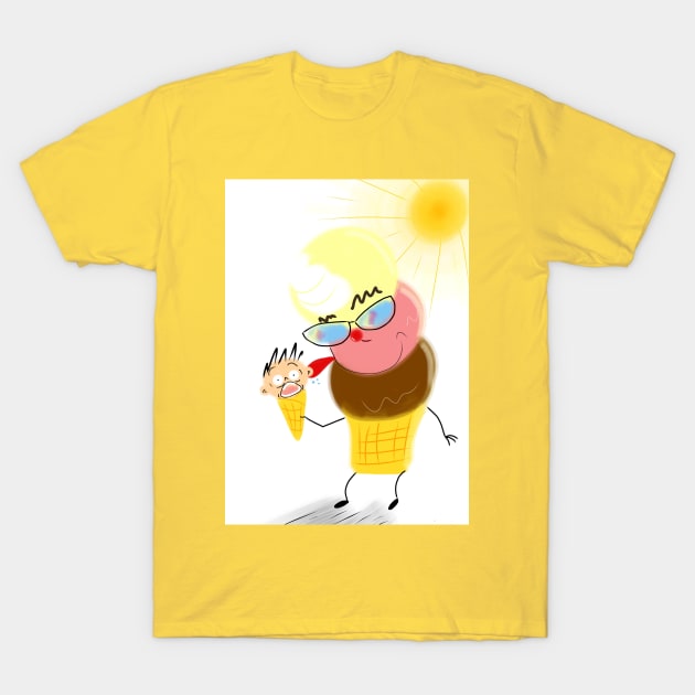 The Ice Cream Man T-Shirt by madtownstudio3000